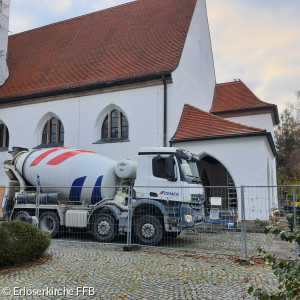 Betonmischer von der Erlöserkirche